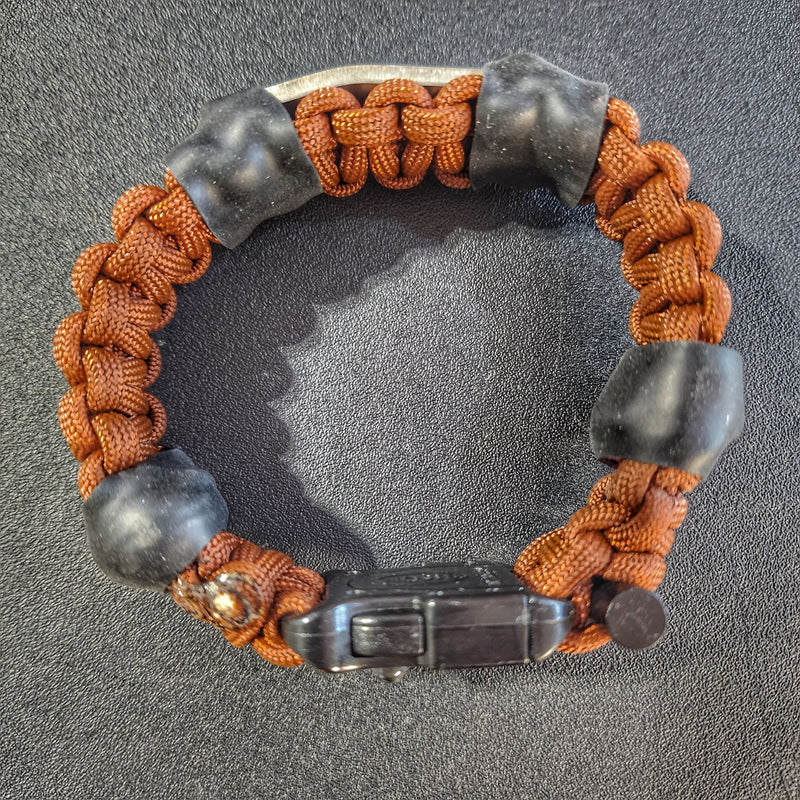 Load image into Gallery viewer, Urban Carry Strap - EDC Bracelet with Pry Bar, Firestarter, Kevlar Saw and Cuff Key or LED Flashlight.