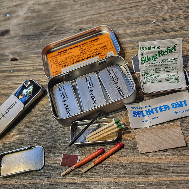 Load image into Gallery viewer, EDC Pocket Tin - Compartmentalized Survival Kits