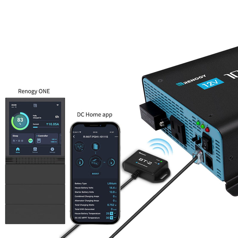 Load image into Gallery viewer, 1000W 12V Pure Sine Wave Inverter with Power Saving Mode (New Edition)