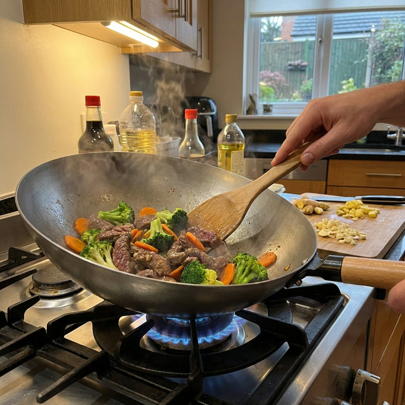 Load image into Gallery viewer, Valtcan T35 Titanium Wok Pan The Last Wok You’ll Ever Buy. 14” Pure Titanium · 3 lbs · No Coatings · No Seasoning · No Expiration Date