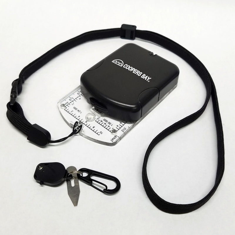 Load image into Gallery viewer, RS46 Mirrored Sighting Compass with Declination Adjustment, Clinometer & Map LED