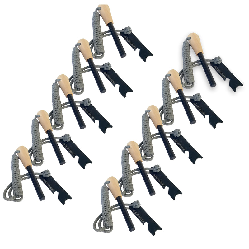 Load image into Gallery viewer, FireStorm-Plus X-Large 1/2" Ferro Rod & Striker - Braided Paracord Lanyard