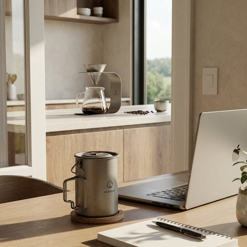 Load image into Gallery viewer, Valtcan 900ml Titanium Pot Boil, Cook & Drink From One Pot · 134g · Nests Your Nalgene