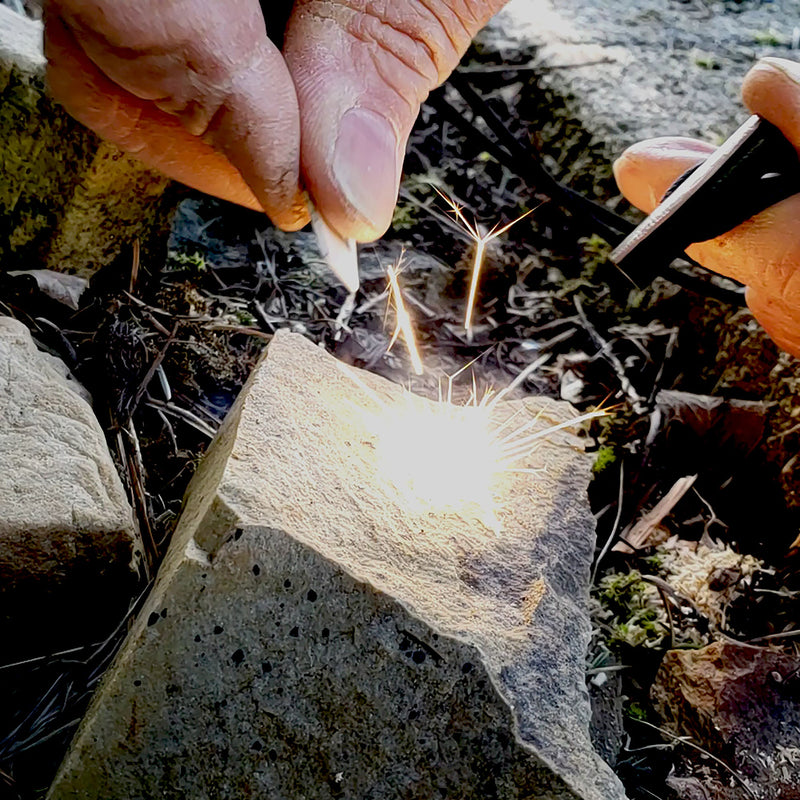 Load image into Gallery viewer, Emergency Fire Starter Necklace - Ultra Lightweight Mini Ferro Rod with Ceramic Striker & Neck Lanyard