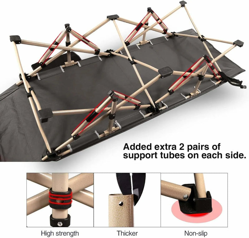 Load image into Gallery viewer, REDCAMP Oversized Camping cots for Adults 500lbs