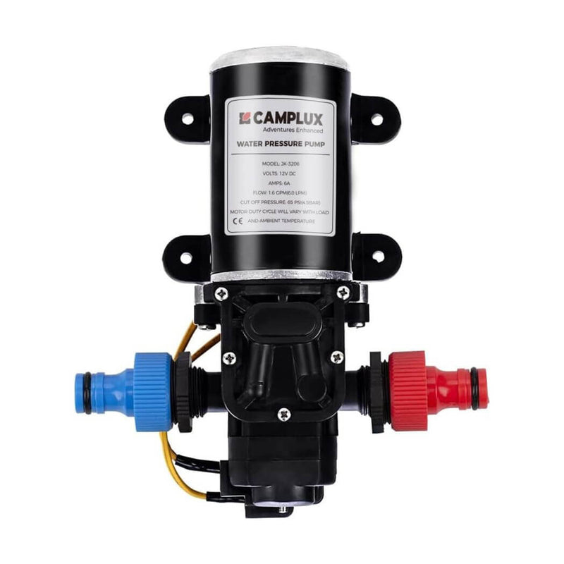 Load image into Gallery viewer, Camplux 12V Water Pump 65PSI DC 1.6GPM 6LPM Diaphragm