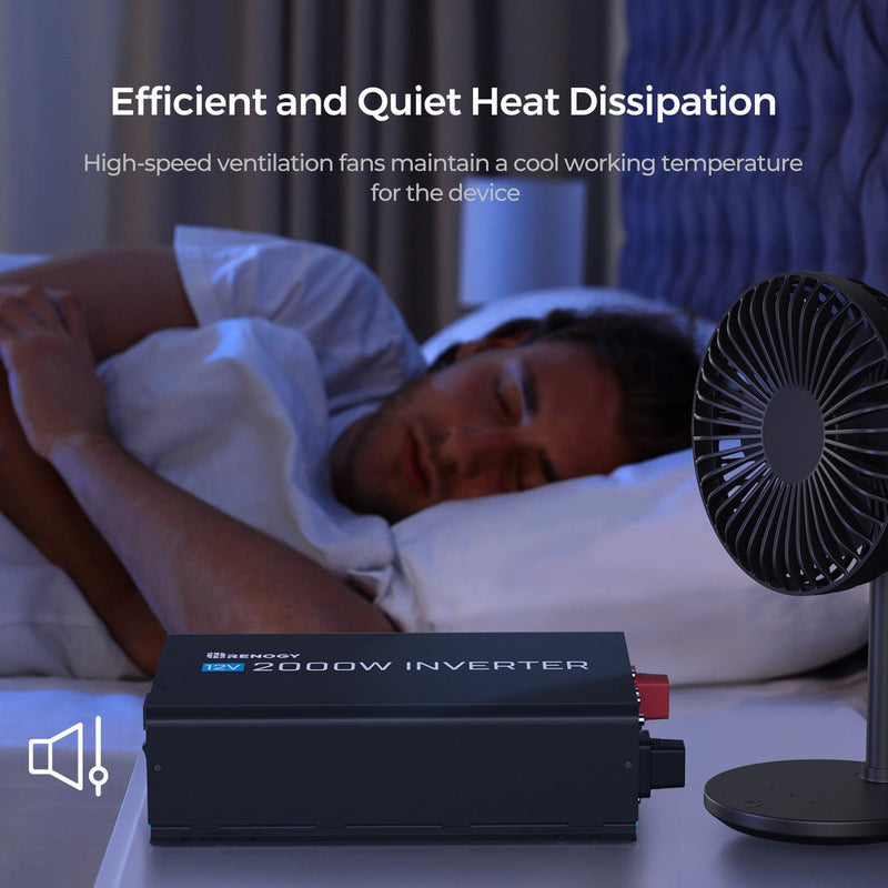 Load image into Gallery viewer, 2000W 12V Pure Sine Wave Inverter with Power Saving Mode (New Edition)