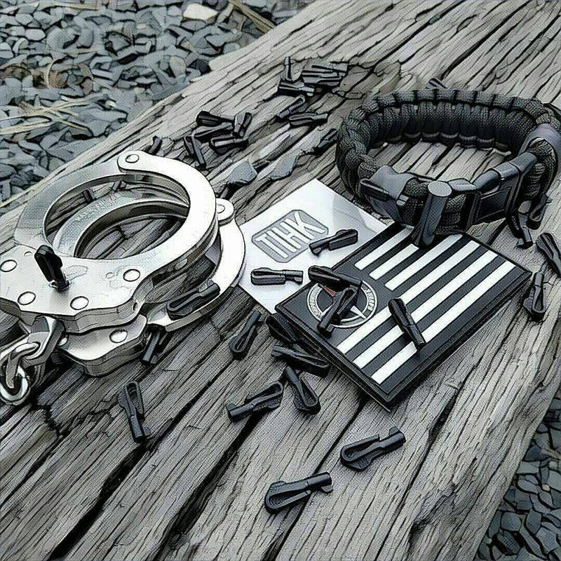 Load image into Gallery viewer, The Escape Evade Pathfinder: Military & Tactical Strap w/ SERE kit, Compass, Kevlar Saw, Cuff Key.