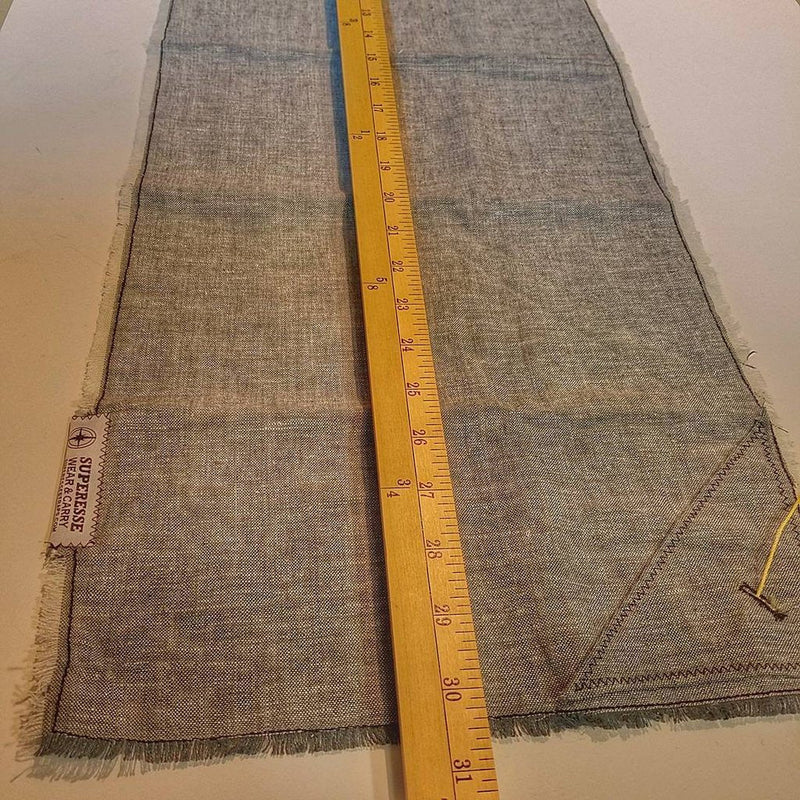 Load image into Gallery viewer, Saw Shemagh: Firestarter sewn button, built-in Kevlar Utility Saw, Fire Tinder border.