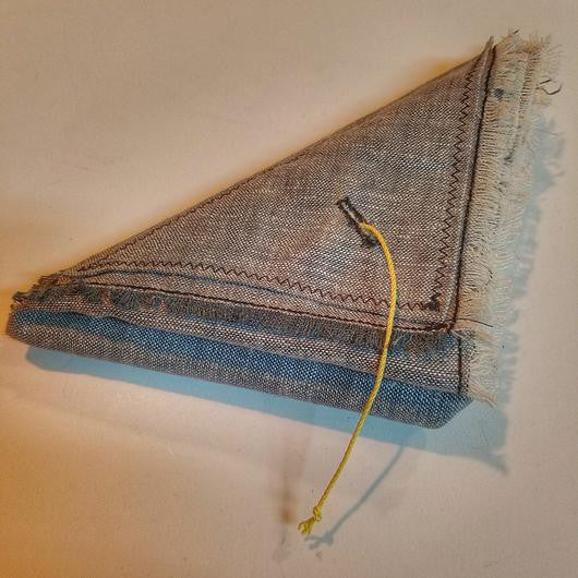 Saw Shemagh: Firestarter sewn button, built-in Kevlar Utility Saw, Fire Tinder border.