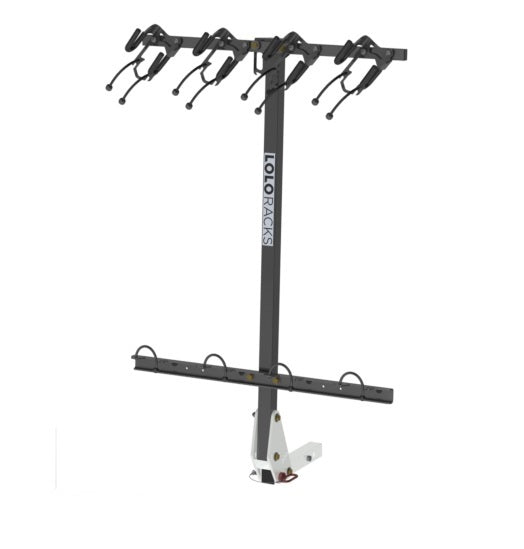 Load image into Gallery viewer, Lolo Racks 4 bike rack for 2" inch hitch (includes locking hitch bolt)