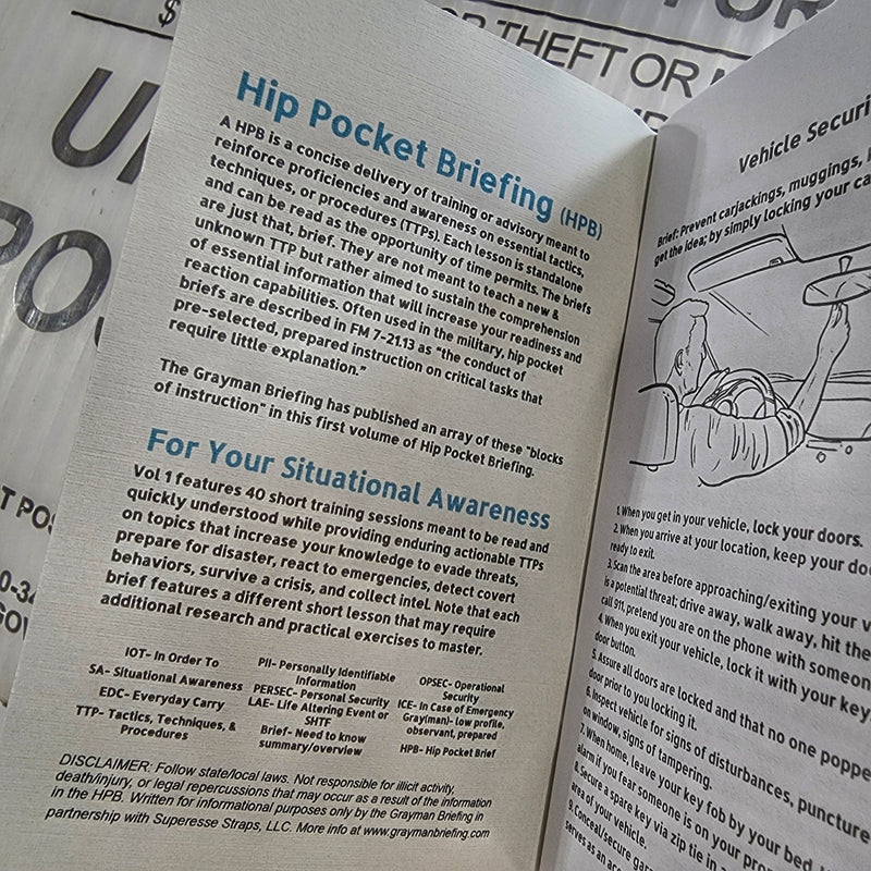 Load image into Gallery viewer, Hip Pocket Brief Volume 1 - Tactics, Techniques, and Procedures for the Everyday Civilian