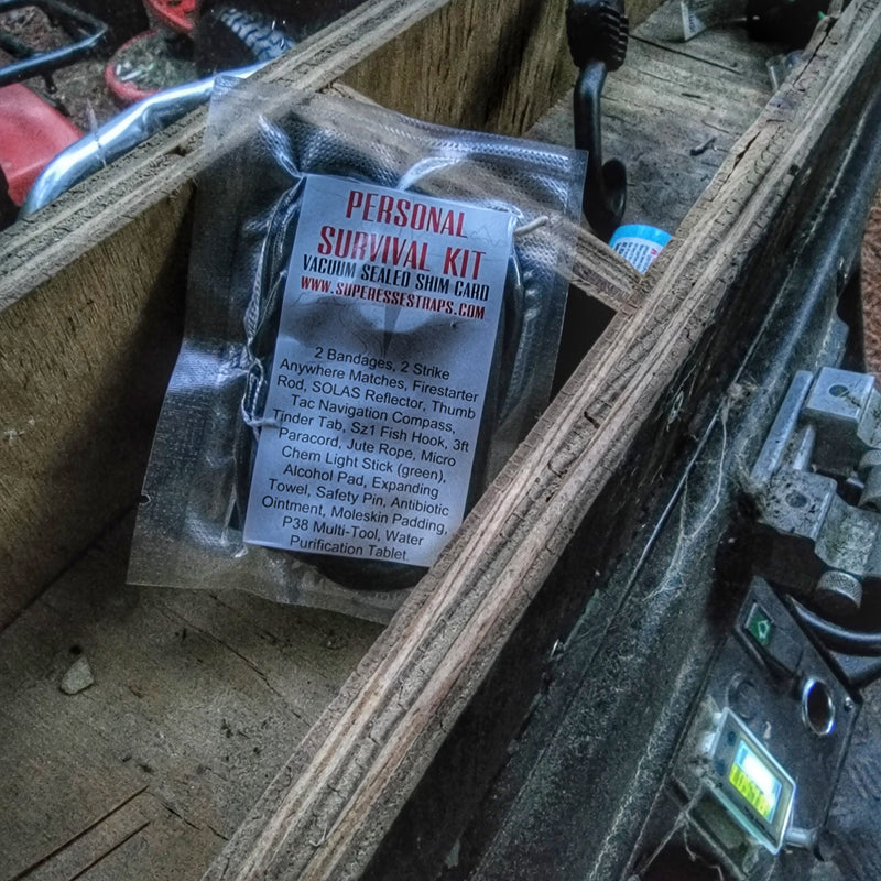 Load image into Gallery viewer, Shim Personal Survival Cards - Wallet Size Vacuum Sealed Survival Packets