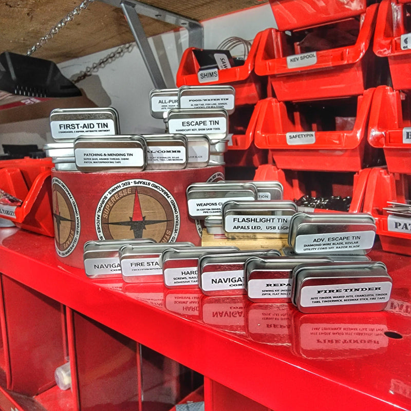 Load image into Gallery viewer, EDC Pocket Tin - Compartmentalized Survival Kits