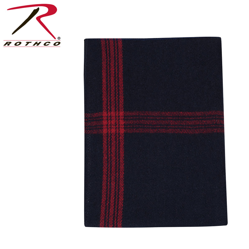 Load image into Gallery viewer, Rothco Striped Outdoor Wool Blanket  Navy Blue / Red Size One Size