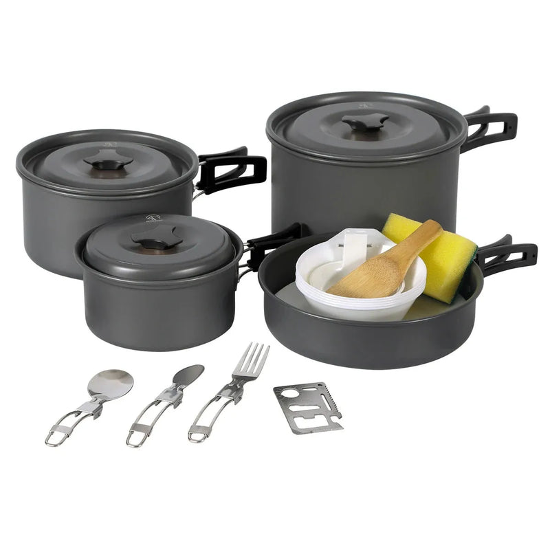 Load image into Gallery viewer, 11/12/22 PCS Camping Cookware Mess Kit