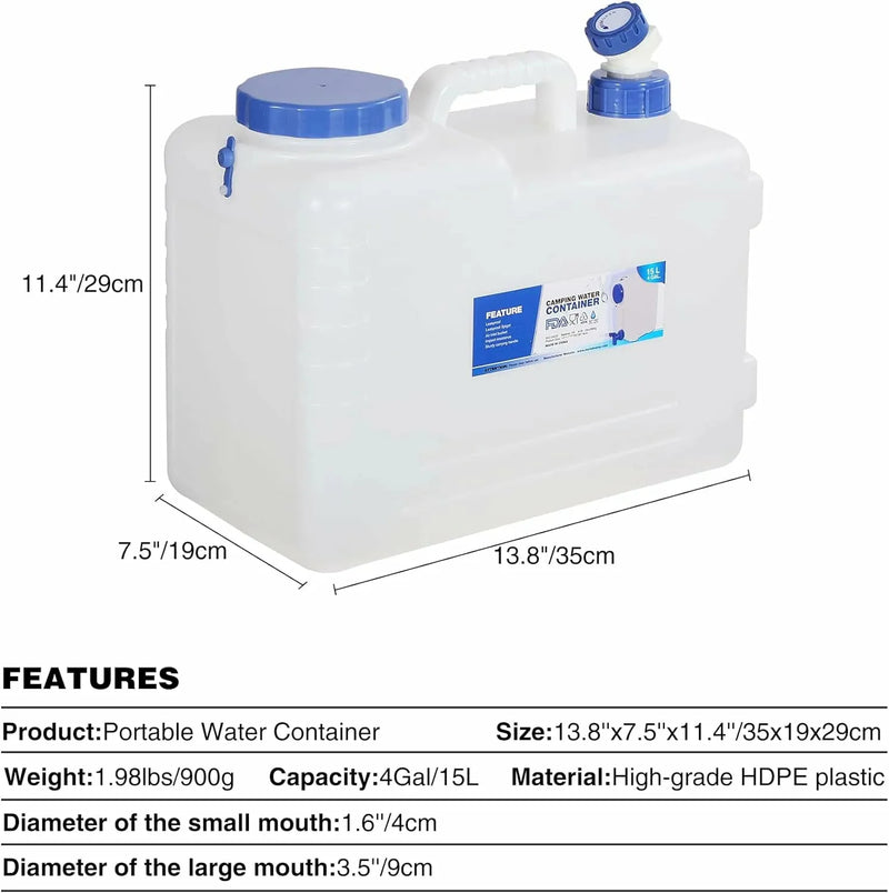 Load image into Gallery viewer, REDCAMP Portable Water Container with Spigot