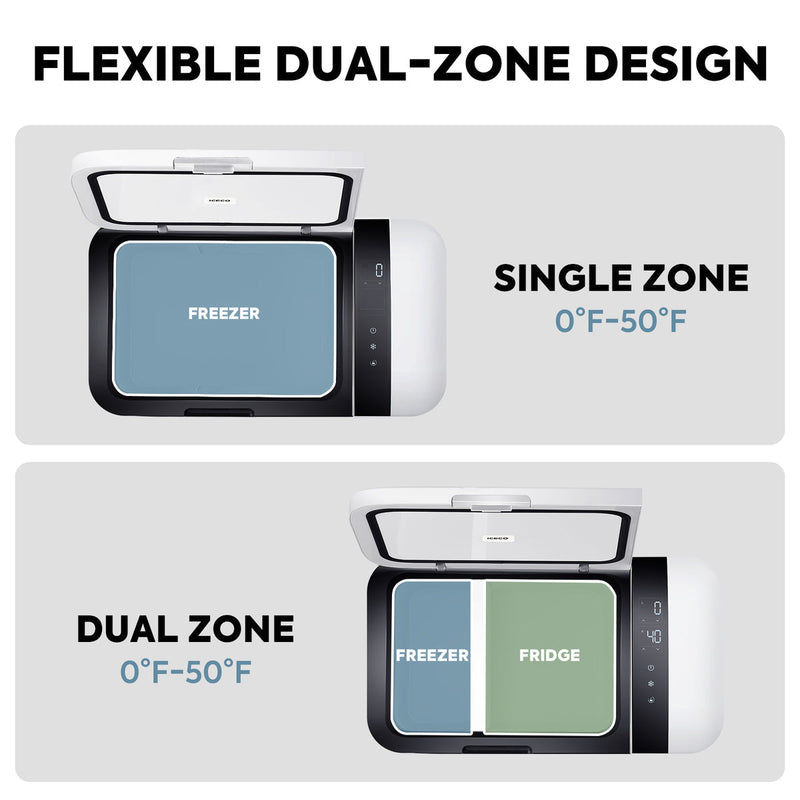 Load image into Gallery viewer, GO20 Dual Zone 12V Portable Freezer| ICECO | 20 LT