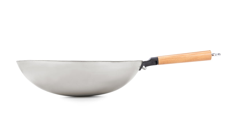 Load image into Gallery viewer, Valtcan T35 Titanium Wok Pan The Last Wok You’ll Ever Buy. 14” Pure Titanium · 3 lbs · No Coatings · No Seasoning · No Expiration Date