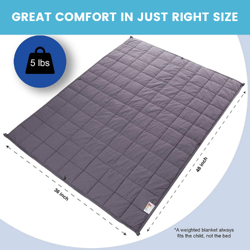 Load image into Gallery viewer, 5 Lbs Weighted Blanket for Kids with Removable Cover - 36" x 48"