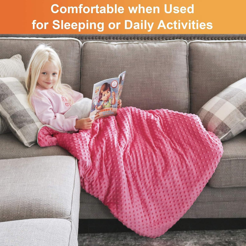 Load image into Gallery viewer, 5 Lbs Weighted Blanket for Kids with Removable Cover - 36" x 48"