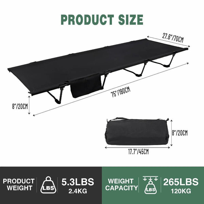 Load image into Gallery viewer, Ultralight Camping Cot for sleeping