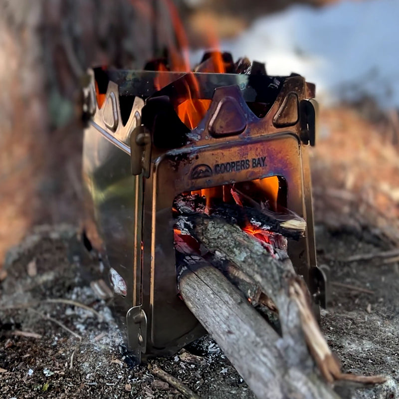 Load image into Gallery viewer, Hiker Twig Stove - LiteWeight Stainless Steel Flat-Pack Stove