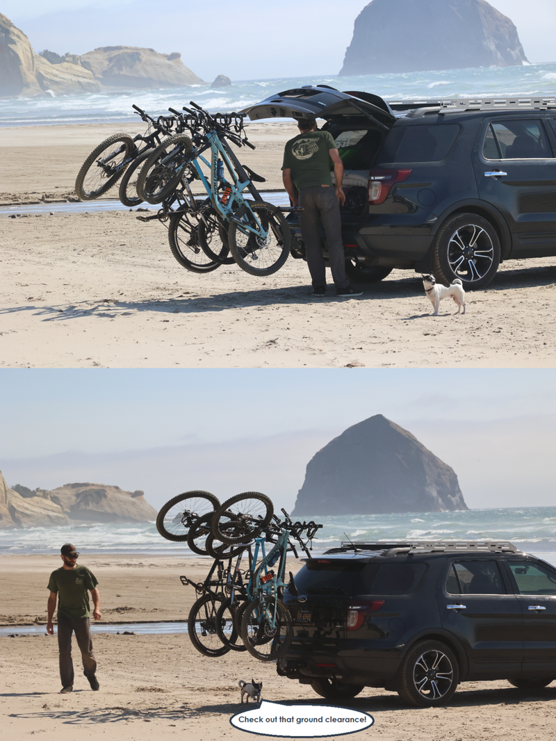 Load image into Gallery viewer, Lolo Racks 6 bike rack for 2" hitch standard tilting (includes locking hitch bolt)