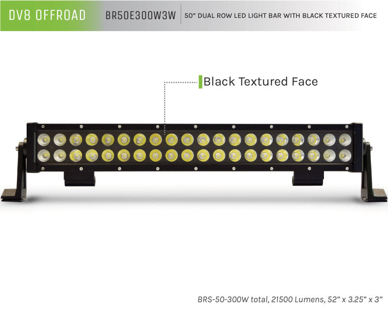 Load image into Gallery viewer, DV8 Offroad BRS Pro Series 50in Light Bar 300W Flood/Spot 3W LED - Black