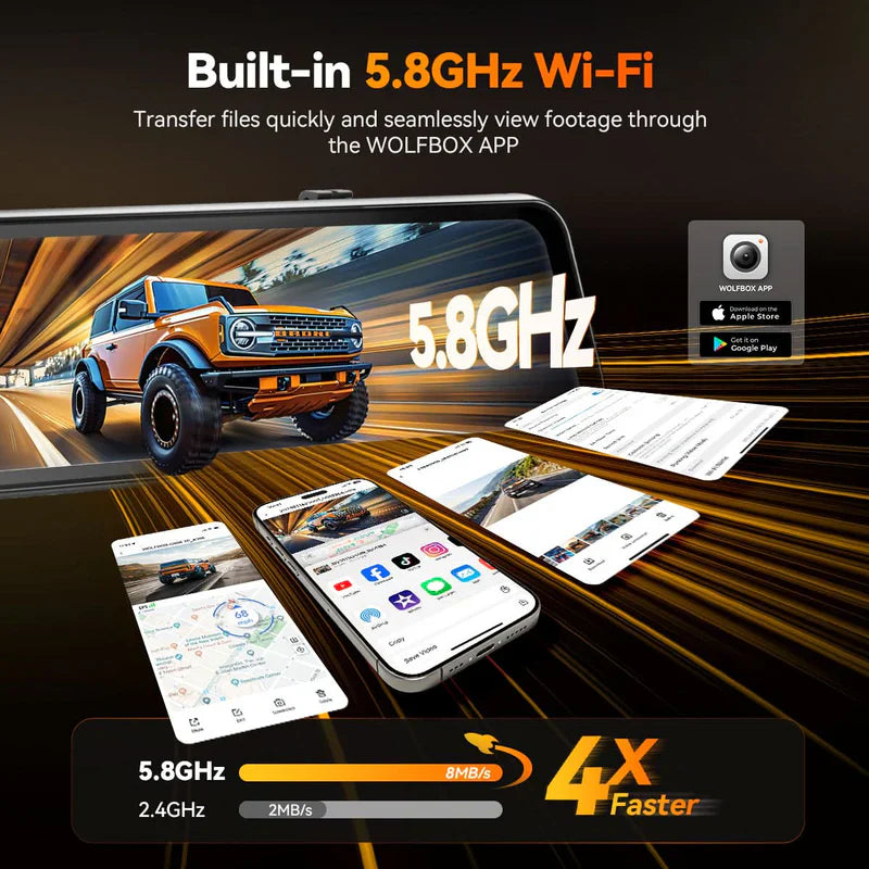 Load image into Gallery viewer, G900 TriPro 4K+2.5K+1080P 3 Channel Cabin Monitor Mirror Dash Cam