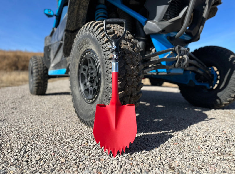 Load image into Gallery viewer, Krazy Beaver Mini Shovel  with guard(Textured Red Head / Black Handle # 45642)