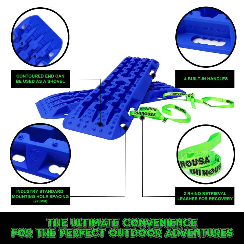 Load image into Gallery viewer, Rhino USA Recovery Traction Boards - Blue (Pair)