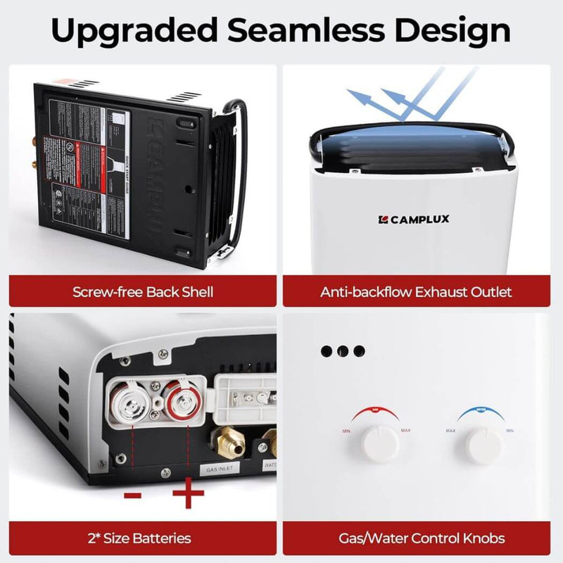 Load image into Gallery viewer, Camplux AY132P43 Portable Propane Water Heater Pump Kit