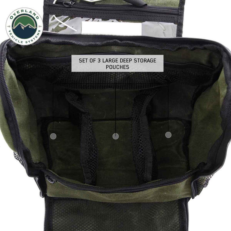 Load image into Gallery viewer, Overnight Bag with Handle & Straps - #16 Waxed Canvas Storage