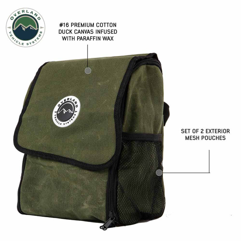 Load image into Gallery viewer, Overnight Bag with Handle & Straps - #16 Waxed Canvas Storage