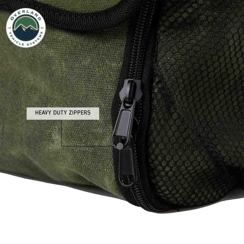 Load image into Gallery viewer, Overnight Bag with Handle & Straps - #16 Waxed Canvas Storage