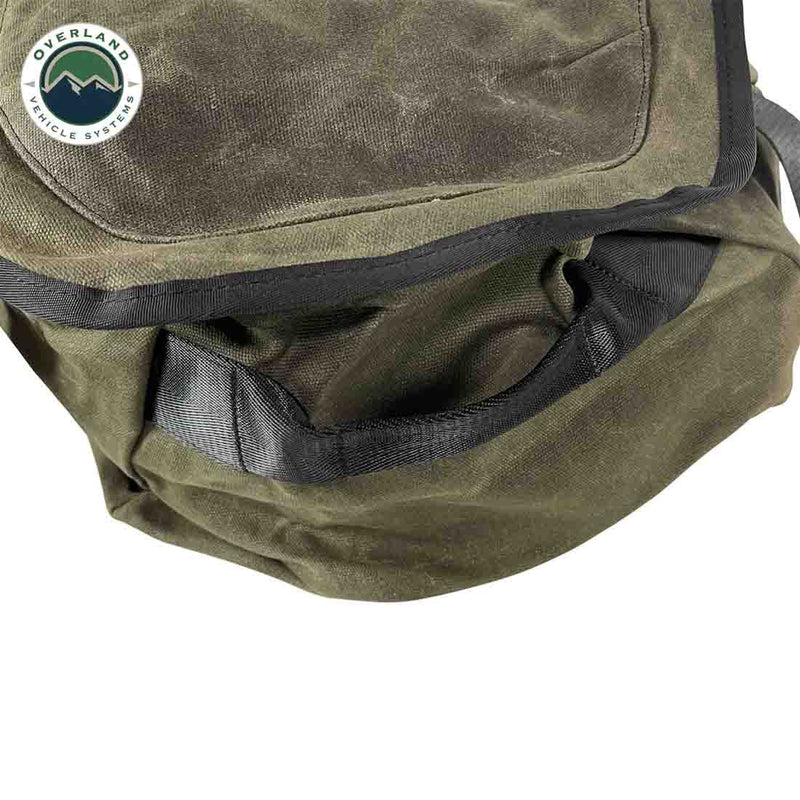 Load image into Gallery viewer, Large Duffle Bag with Handle & Straps - #16 Waxed Canvas Storage