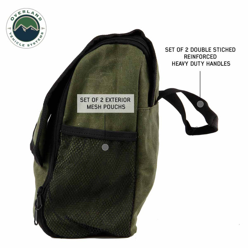 Load image into Gallery viewer, Overnight Bag with Handle & Straps - #16 Waxed Canvas Storage