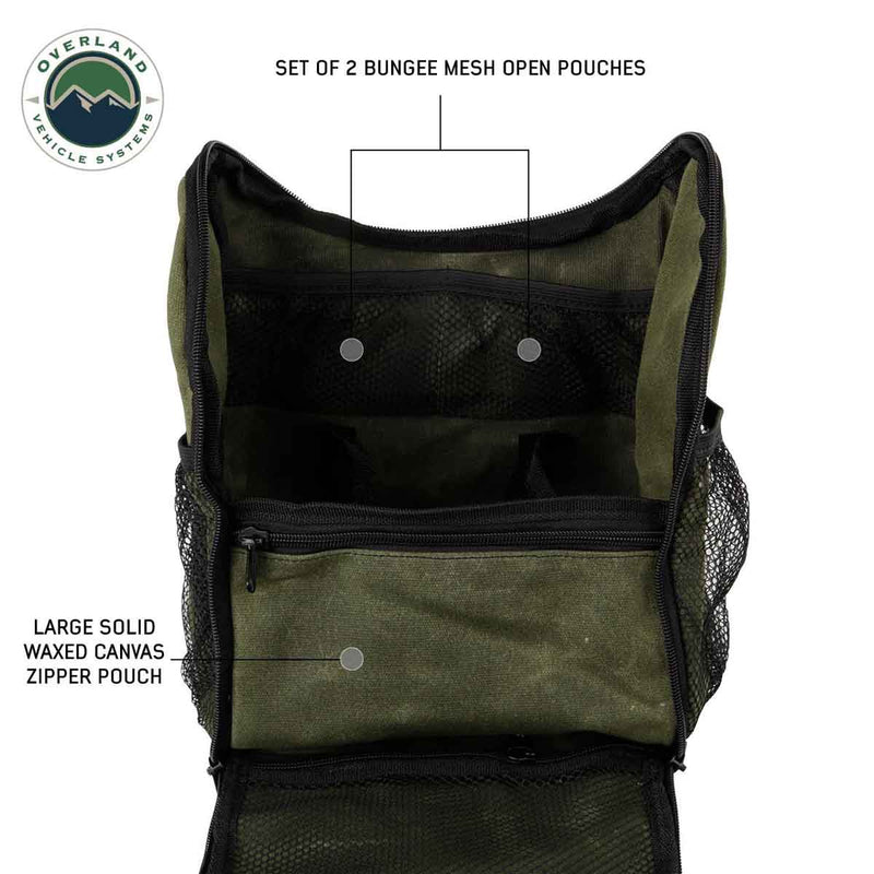 Load image into Gallery viewer, Overnight Bag with Handle & Straps - #16 Waxed Canvas Storage