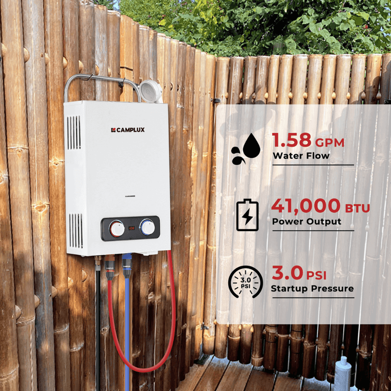 Load image into Gallery viewer, Camplux BD158 Tankless Propane Water Heater Portable