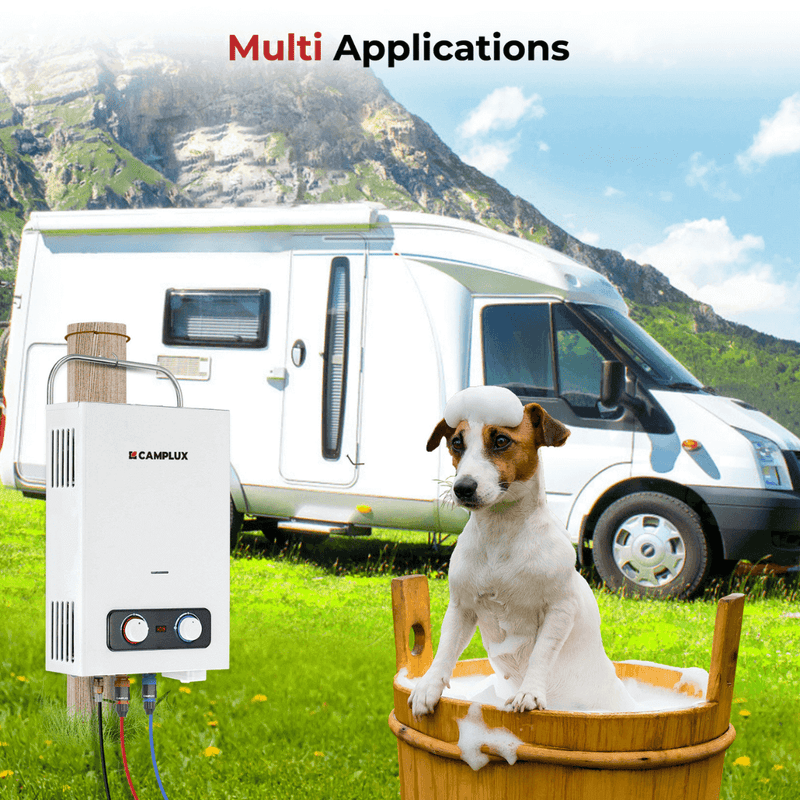 Load image into Gallery viewer, Camplux BD158 Tankless Propane Water Heater Portable