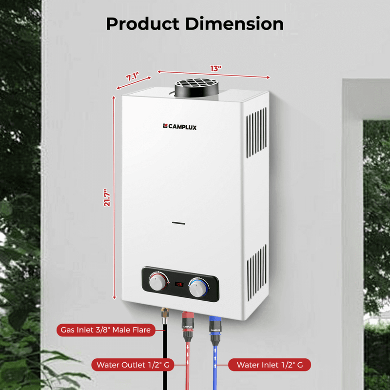 Load image into Gallery viewer, Camplux BD264 Tankless Propane Water Heater Portable