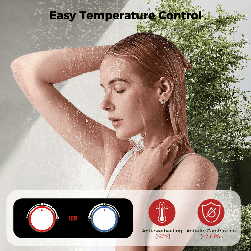 Load image into Gallery viewer, Camplux BD264P120 Propane Outdoor Water Heater Pump Kit