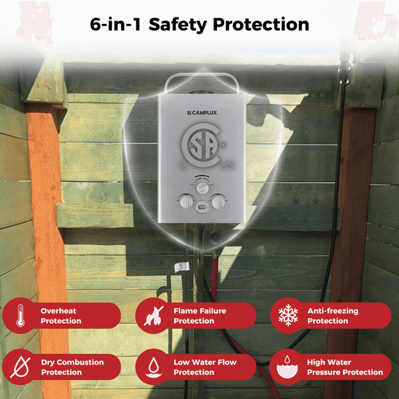 Load image into Gallery viewer, Camplux BW158G Camping Water Heater Propane