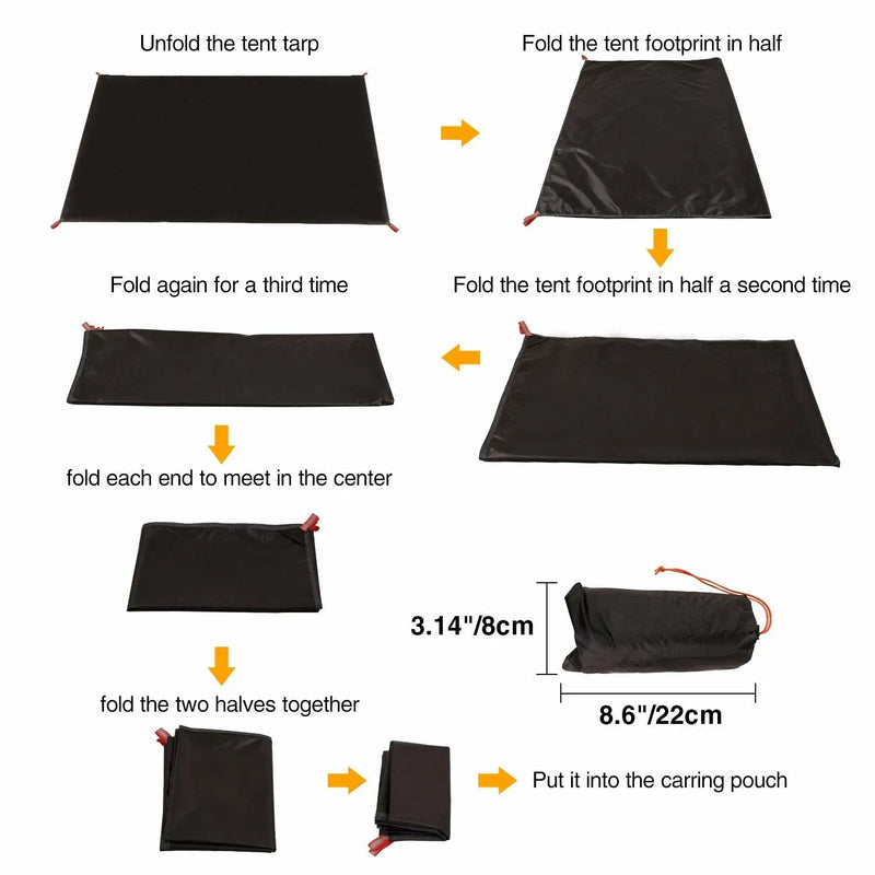 Load image into Gallery viewer, Ultralight Tent Footprint, PU 2000 Waterproof Camping Tent Tarp