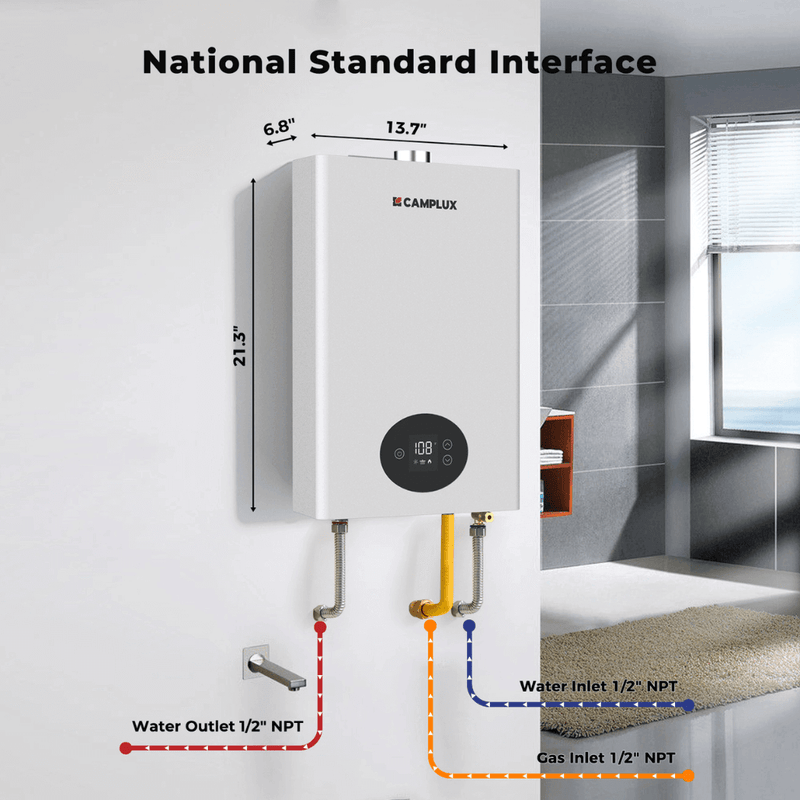 Load image into Gallery viewer, Camplux Climatech 3 Indoor Gas Tankless Water Heater 102,000 BTU