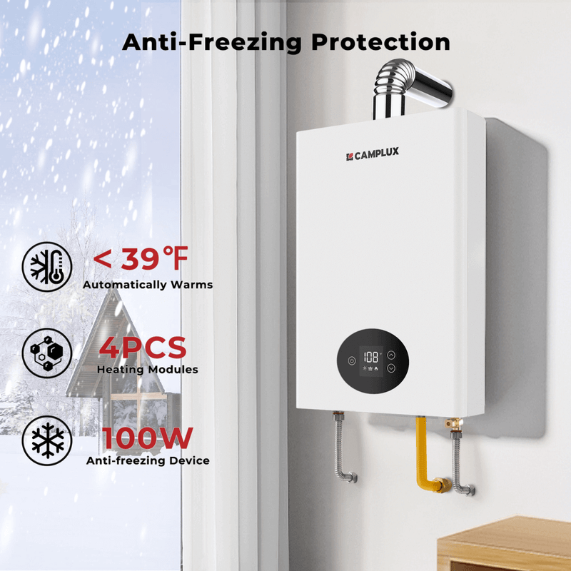 Load image into Gallery viewer, Camplux Climatech 3 Indoor Gas Tankless Water Heater 102,000 BTU
