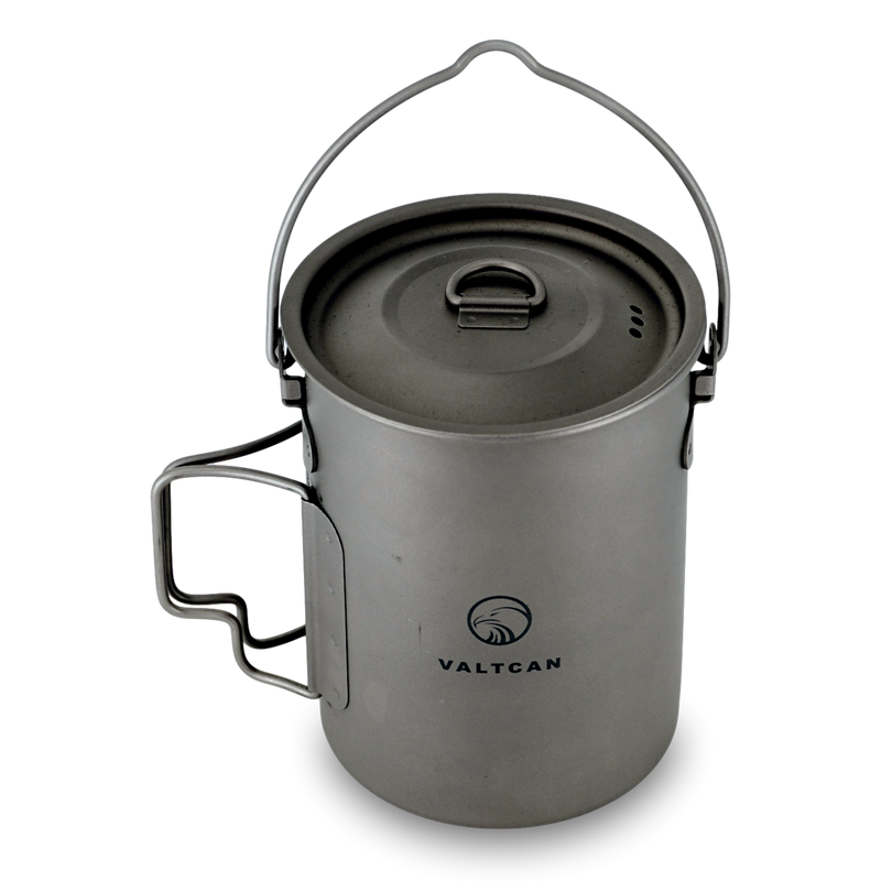 Load image into Gallery viewer, Valtcan 900ml Titanium Pot Boil, Cook & Drink From One Pot · 134g · Nests Your Nalgene