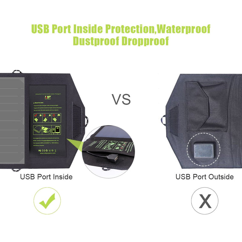 Load image into Gallery viewer, Solar Panel 10W 5V Solar Charger Portable Solar Battery Chargers Charging for Phone for Hiking etc. Outdoors.