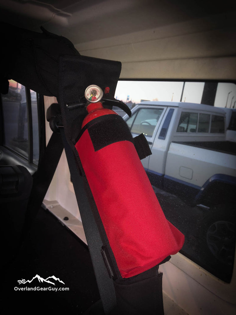 Load image into Gallery viewer, Jeep Fire Extinguisher Pouch Roll Bar